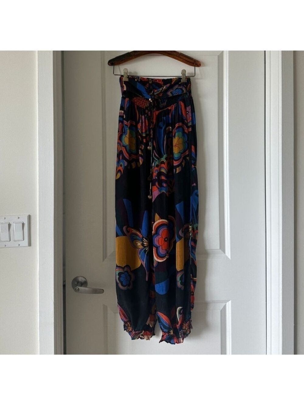 Farm Rio Black 70s Vibe Pants - Picture 5 of 7